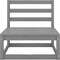 vidaXL - 3-delige - Loungeset - massief - grenenhout - grijs