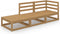 vidaXL - 3-delige - Loungeset - massief - grenenhout - honingbruin