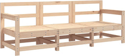 vidaXL - 3-delige - Loungeset - massief - grenenhout