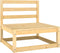 vidaXL - 3-delige - Loungeset - massief - grenenhout
