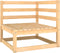 vidaXL - 3-delige - Loungeset - massief - grenenhout