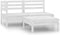 vidaXL - 3-delige - Loungeset - massief - grenenhout - wit
