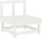 vidaXL - 3-delige - Loungeset - massief - grenenhout - wit