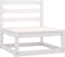 vidaXL - 3-delige - Loungeset - massief - grenenhout - wit