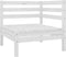 vidaXL - 3-delige - Loungeset - massief - grenenhout - wit