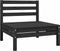 vidaXL - 3-delige - Loungeset - massief - grenenhout - zwart