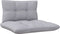 vidaXL - 3-delige - Loungeset - met - grijze - kussens - massief - grenenhout