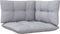 vidaXL - 3-delige - Loungeset - met - grijze - kussens - massief - grenenhout