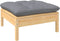 vidaXL - 3-delige - Loungeset - met - grijze - kussens - massief - grenenhout