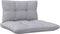vidaXL - 3-delige - Loungeset - met - grijze - kussens - massief - grenenhout