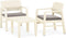 vidaXL - 3-delige - Loungeset - met - kussens - kunststof - wit