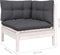 vidaXL - 3-delige - Loungeset - met - kussens - massief - grenenhout