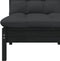 vidaXL - 3-delige - Loungeset - met - kussens - massief - grenenhout - zwart