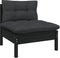 vidaXL - 3-delige - Loungeset - met - kussens - massief - grenenhout - zwart