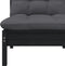 vidaXL - 3-delige - Loungeset - met - kussens - massief - grenenhout - zwart
