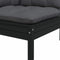 vidaXL - 3-delige - Loungeset - met - kussens - massief - grenenhout - zwart