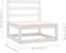 vidaXL - 3-delige - Loungeset - met - kussens - massief - grenenhout - wit