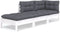 vidaXL - 3-delige - Loungeset - met - kussens - massief - grenenhout