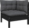vidaXL - 3-delige - Loungeset - met - kussens - massief - grenenhout