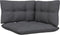 vidaXL - 3-delige - Loungeset - met - kussens - massief - grenenhout - zwart