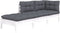 vidaXL - 3-delige - Loungeset - met - kussens - massief - grenenhout