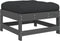 vidaXL - 3-delige - Loungeset - met - kussens - massief - hout - grijs