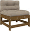 vidaXL - 3-delige - Loungeset - met - kussens - massief - hout - honingbruin