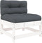 vidaXL - 3-delige - Loungeset - met - kussens - massief - hout - wit