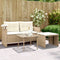 vidaXL - 3-delige - Loungeset - met - kussens - poly - rattan - beige