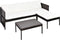 vidaXL - 3-delige - Loungeset - met - kussens - poly - rattan - bruin