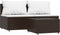 vidaXL - 3-delige - Loungeset - met - kussens - poly - rattan - bruin