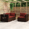 vidaXL - 3-delige - Loungeset - met - kussens - poly - rattan - bruin