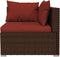 vidaXL - 3-delige - Loungeset - met - kussens - poly - rattan - bruin