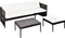 vidaXL - 3-delige - Loungeset - met - kussens - poly - rattan - bruin