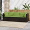 vidaXL - 3-delige - Loungeset - met - kussens - poly - rattan - bruin