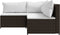 vidaXL - 3-delige - Loungeset - met - kussens - poly - rattan - bruin