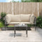 vidaXL - 3-delige - Loungeset - met - kussens - poly - rattan - grijs