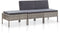 vidaXL - 3-delige - Loungeset - met - kussens - poly - rattan - grijs