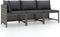 vidaXL - 3-delige - Loungeset - met - kussens - poly - rattan - grijs