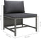 vidaXL - 3-delige - Loungeset - met - kussens - poly - rattan - grijs