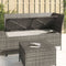vidaXL - 3-delige - Loungeset - met - kussens - poly - rattan - grijs