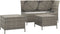 vidaXL - 3-delige - Loungeset - met - kussens - poly - rattan - grijs
