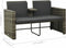 vidaXL - 3-delige - Loungeset - met - kussens - poly - rattan - grijs