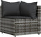 vidaXL - 3-delige - Loungeset - met - kussens - poly - rattan - grijs
