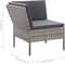 vidaXL - 3-delige - Loungeset - met - kussens - poly - rattan - grijs