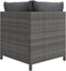 vidaXL - 3-delige - Loungeset - met - kussens - poly - rattan - grijs