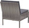vidaXL - 3-delige - Loungeset - met - kussens - poly - rattan - grijs