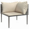 vidaXL - 3-delige - Loungeset - met - kussens - poly - rattan - grijs