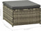 vidaXL - 3-delige - Loungeset - met - kussens - poly - rattan - grijs