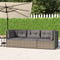 vidaXL - 3-delige - Loungeset - met - kussens - poly - rattan - grijs
